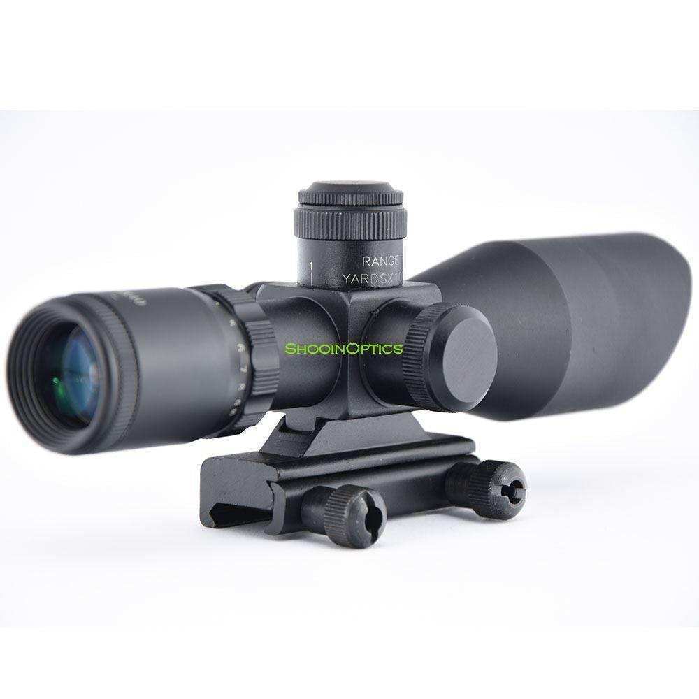 2.5-10x40 Red Greeg Mil Dot Scope 20mm Mount Base Fast Range And Small Range Adjustment - Shooin Optics