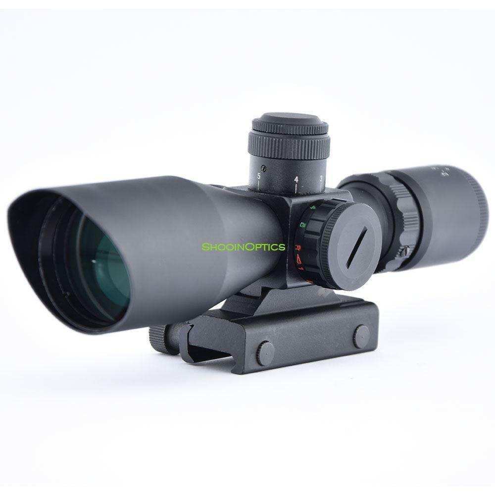 2.5-10x40 Red Greeg Mil Dot Scope 20mm Mount Base Fast Range And Small Range Adjustment - Shooin Optics