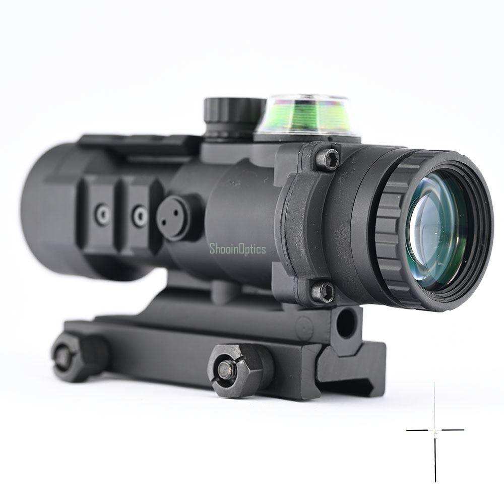 Optical Fiber 3x32 Optics Riflescope Integrated 20mm PIC Mount Extension Base - Shooin Optics