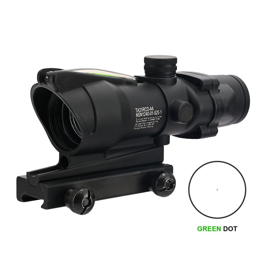 Fiber-optic red/green dot sight