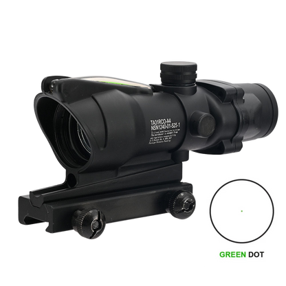 Fiber-optic red/green dot sight
