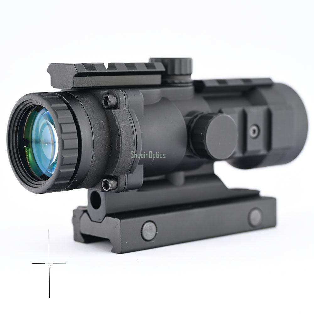 Optical Fiber 3x32 Optics Riflescope Integrated 20mm PIC Mount Extension Base - Shooin Optics