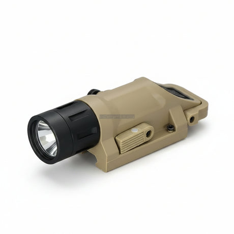 Linterna táctica para arma, 200 lúmenes, LED blanco, con función estroboscópica.