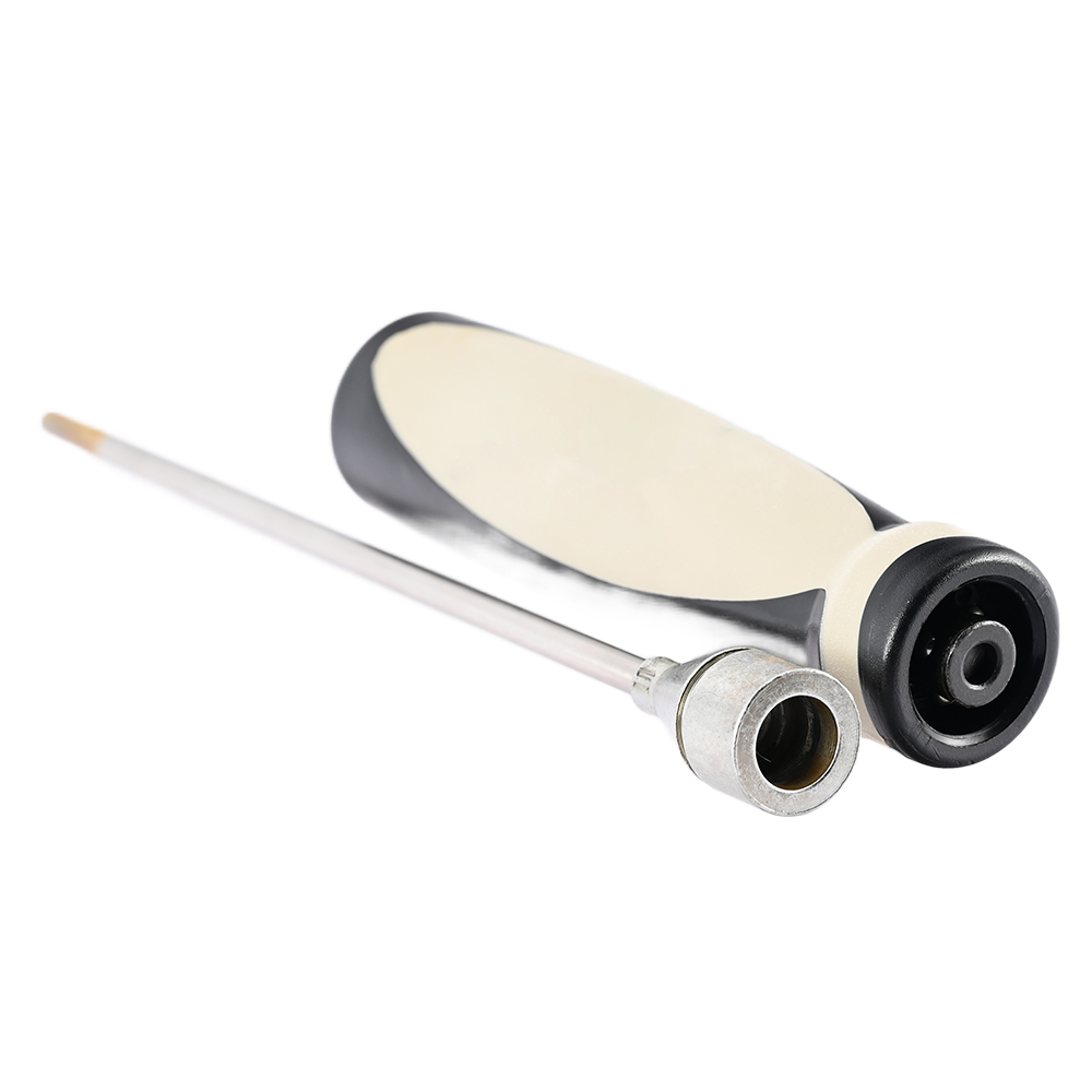 Pistol cleaning rod with a rotating bearing, smooth and effortless