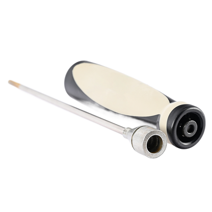 Pistol cleaning rod with a rotating bearing, smooth and effortless