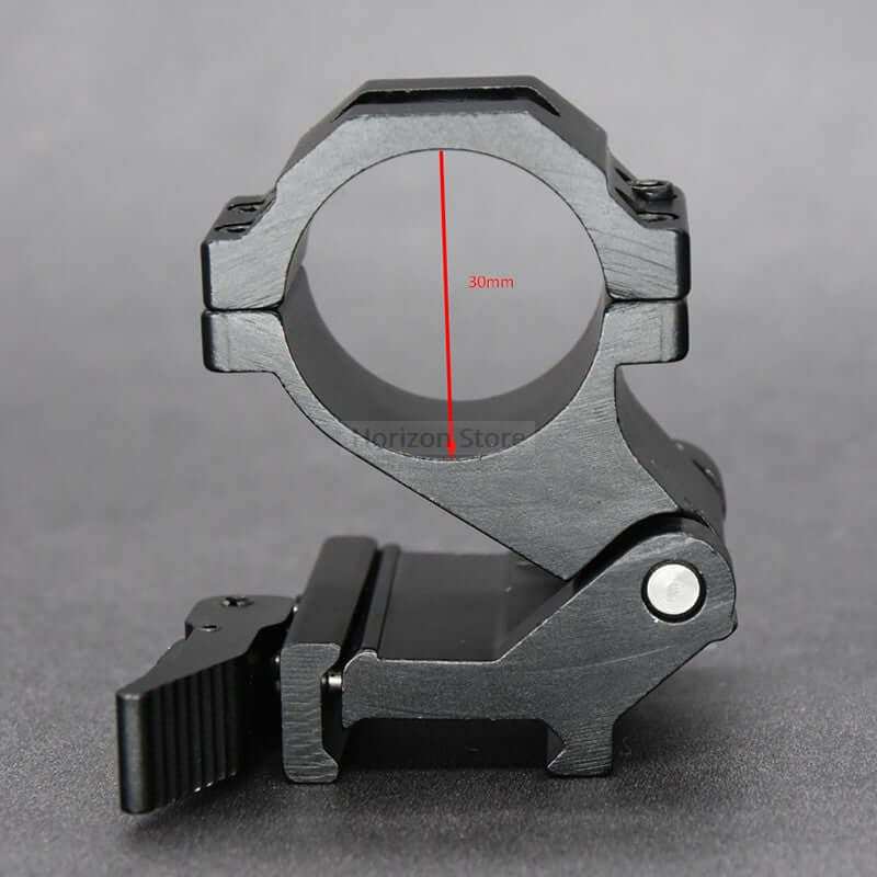 Folding Mount Quick-Release Picatinny Rail Base For 30mm Tube Magnifier - Shooin Optics