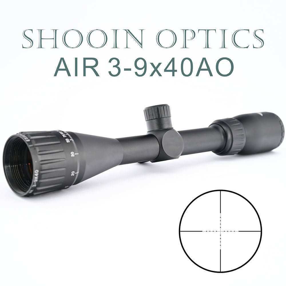 3-9x40 AO Mil Dot Rifle scope 1 Inch Tube 1/4 MOA - Shooin Optics