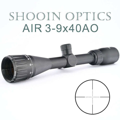 3-9x40 AO Mil Dot Rifle scope 1 Inch Tube 1/4 MOA - Shooin Optics
