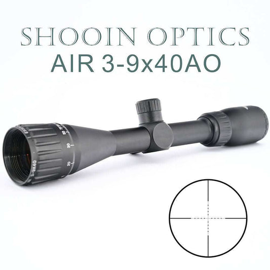 3-9x40 AO Mil Dot Rifle scope 1 Inch Tube 1/4 MOA - Shooin Optics
