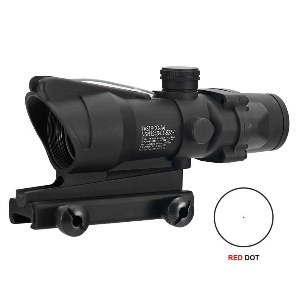 Fiber-optic red/green dot sight