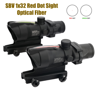 Fiber-optic red/green dot sight