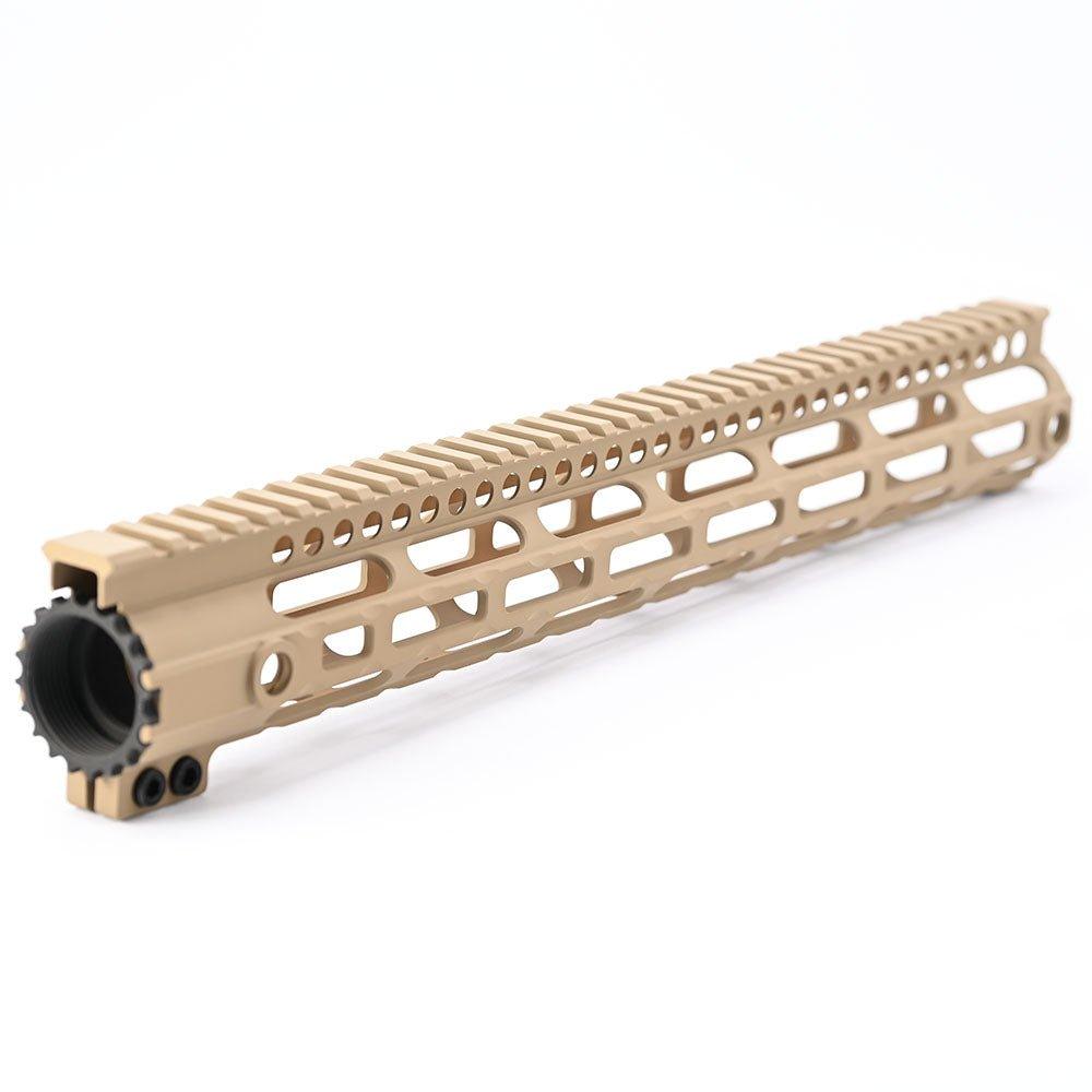 AR Series 15 INCH Picatinny Free Float Handguard With M - LOK Base Lock For Airsoft - Shooin Optics