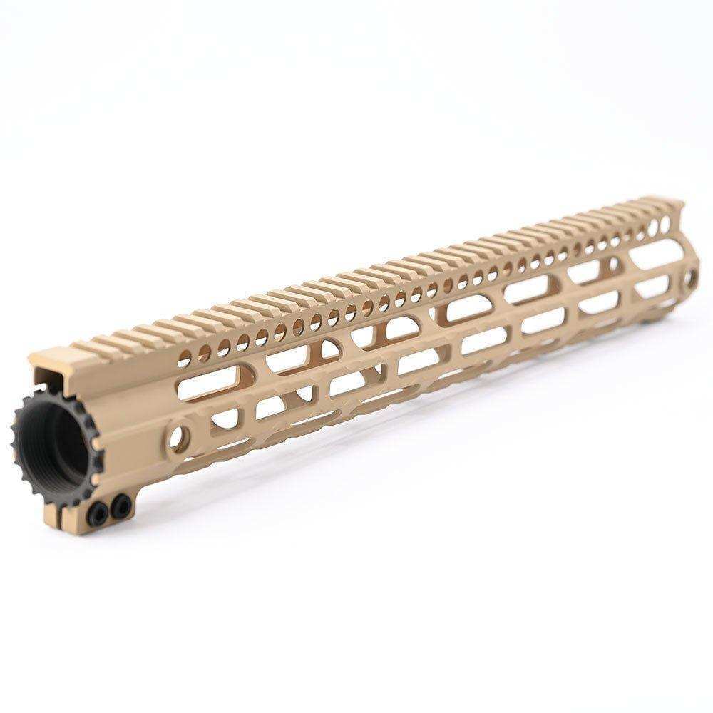 15 INCH Picatinny Free Float Handguard With M-LOK Base Lock For Airsoft AEG M4 - Shooin Optics