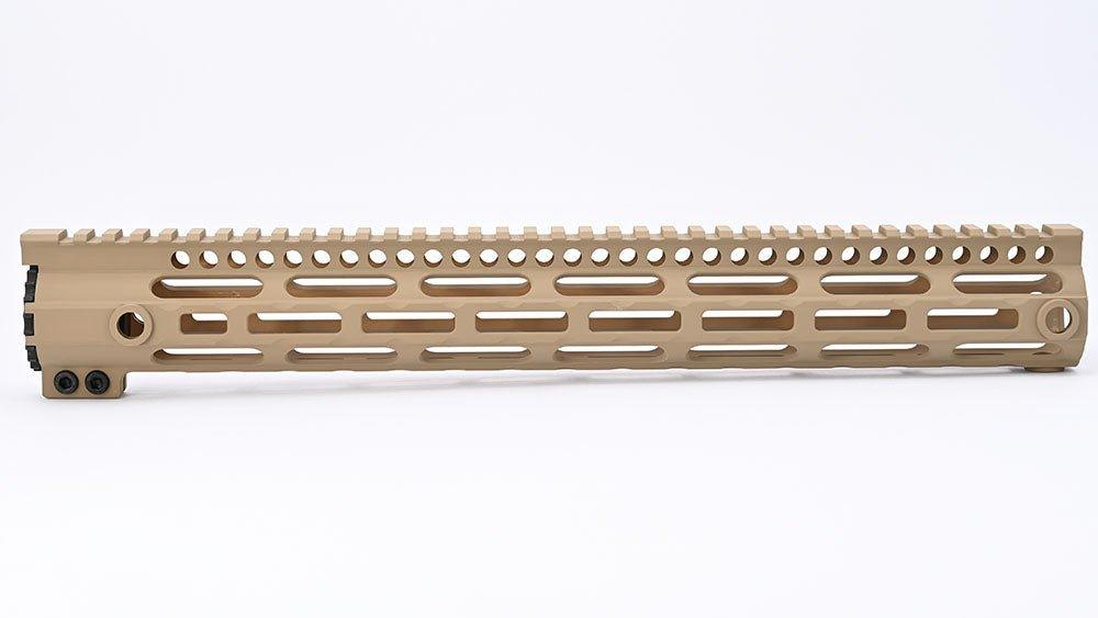 AR Series 15 INCH Picatinny Free Float Handguard With M - LOK Base Lock For Airsoft - Shooin Optics