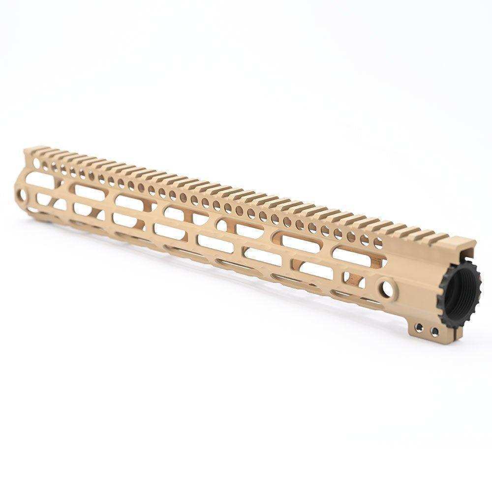 15 INCH Picatinny Free Float Handguard With M-LOK Base Lock For Airsoft AEG M4 - Shooin Optics