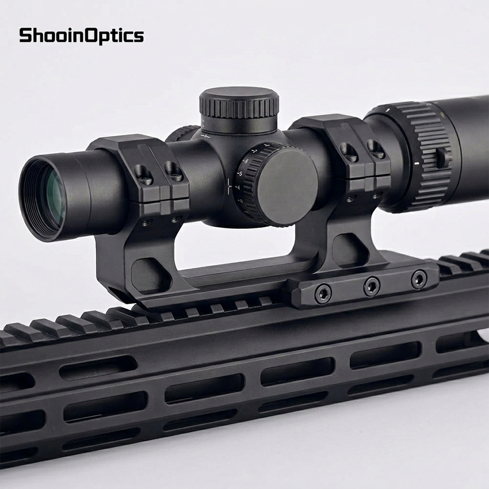 Shooin Optics Soporte profesional para mira telescópica en voladizo de 30 mm Diseño de una pieza para riel de 20 mm Soporte óptico de desplazamiento largo Montaje de alta estabilidad