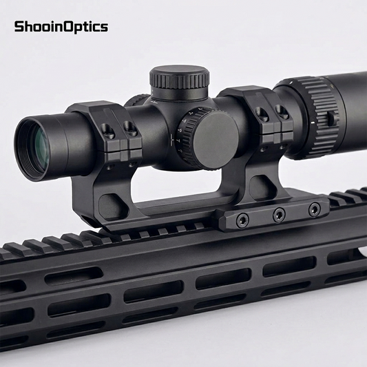 Shooin Optics Soporte profesional para mira telescópica en voladizo de 30 mm Diseño de una pieza para riel de 20 mm Soporte óptico de desplazamiento largo Montaje de alta estabilidad