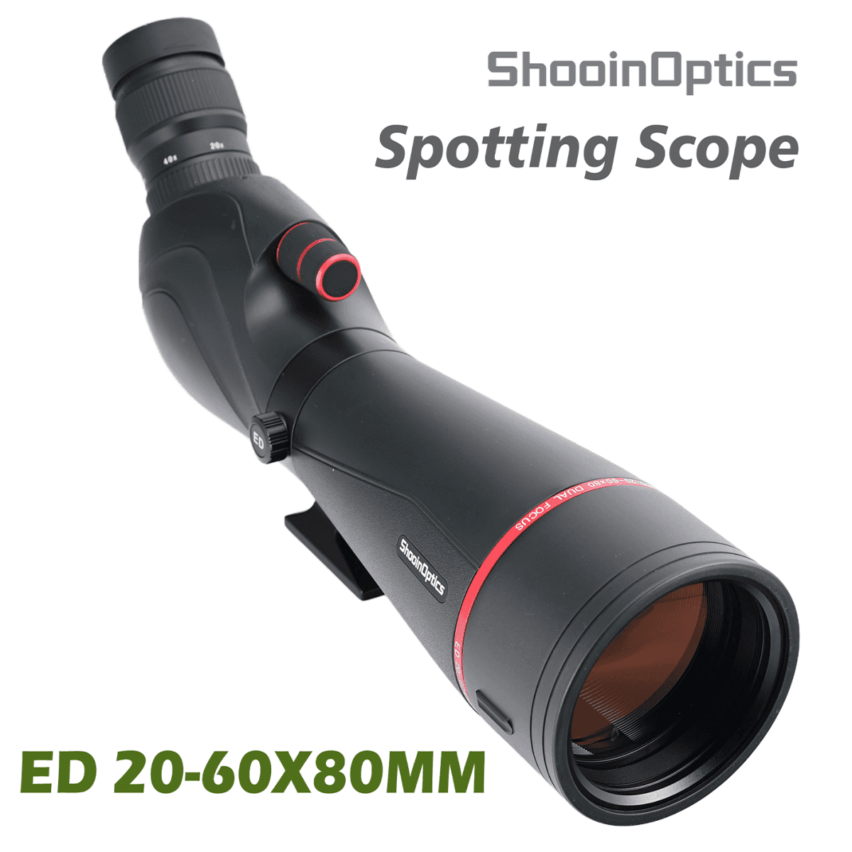 Shooin Optics 80mm ED 20-60x80 Spotting Scope Fieldscope - Shooin Optics