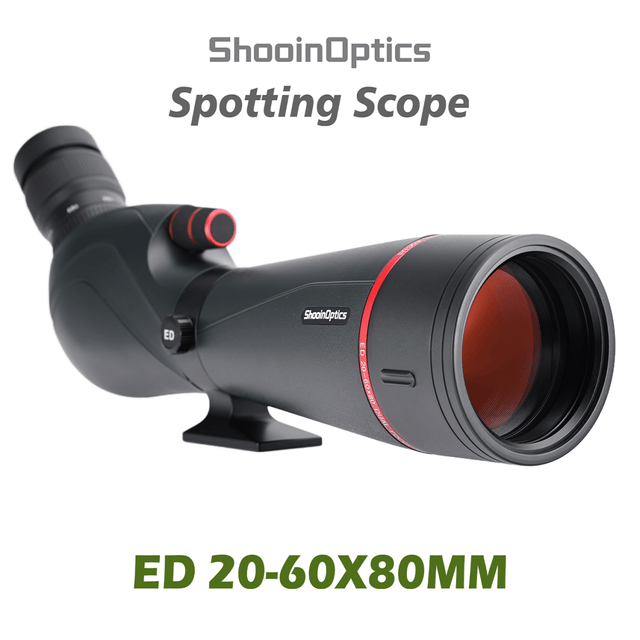 Shooin Optics 20 - 60x80 ED Glass Fieldscope Outdoor Spotting Scope - Shooin Optics