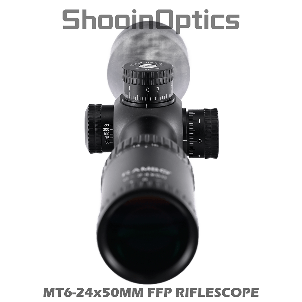 Shooin Optics 6 - 24x50 FFP Rifle Scope 30mm Tube 1/8 MOA - Shooin Optics