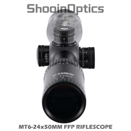 Shooin Optics 6-24x50 FFP Rifle Scope 30mm Tube 1/8 MOA - Shooin Optics