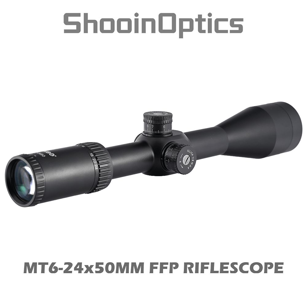 Shooin Optics 6 - 24x50 FFP Rifle Scope 30mm Tube 1/8 MOA - Shooin Optics