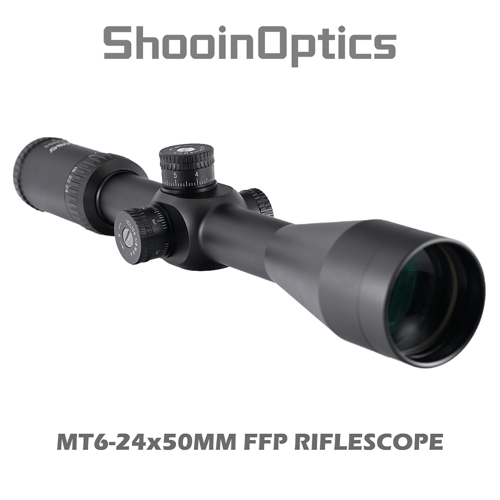 Shooin Optics 6 - 24x50 FFP Rifle Scope 30mm Tube 1/8 MOA - Shooin Optics