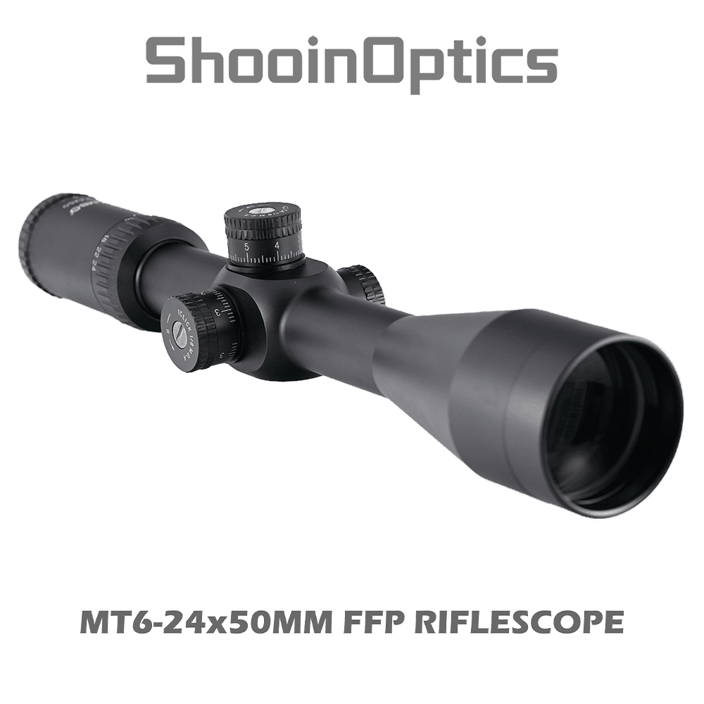 Shooin Optics 6-24x50 FFP Rifle Scope 30mm Tube 1/8 MOA - Shooin Optics