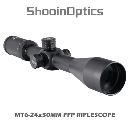 Shooin Optics 6-24x50 FFP Rifle Scope 30mm Tube 1/8 MOA - Shooin Optics