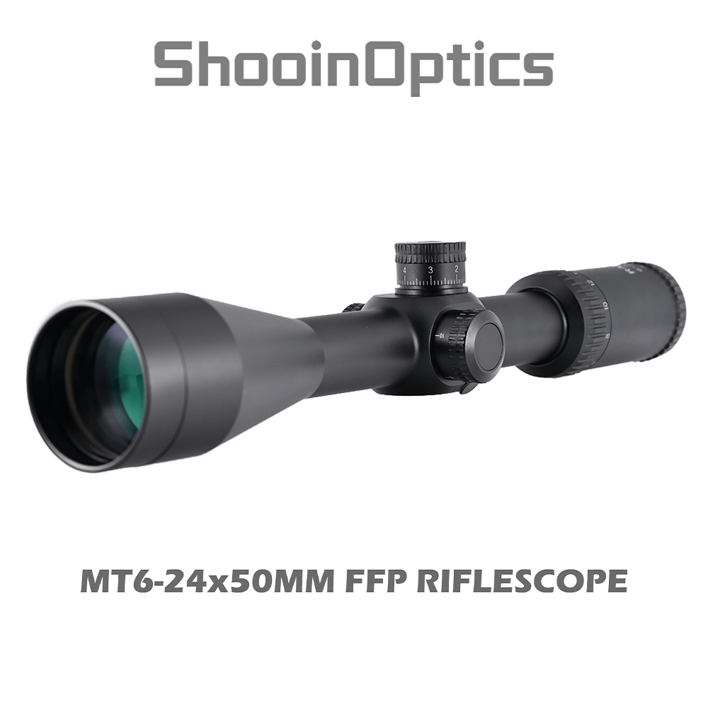 Shooin Optics 6 - 24x50 FFP Rifle Scope 30mm Tube 1/8 MOA - Shooin Optics