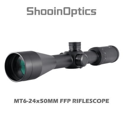 Shooin Optics 6-24x50 FFP Rifle Scope 30mm Tube 1/8 MOA - Shooin Optics