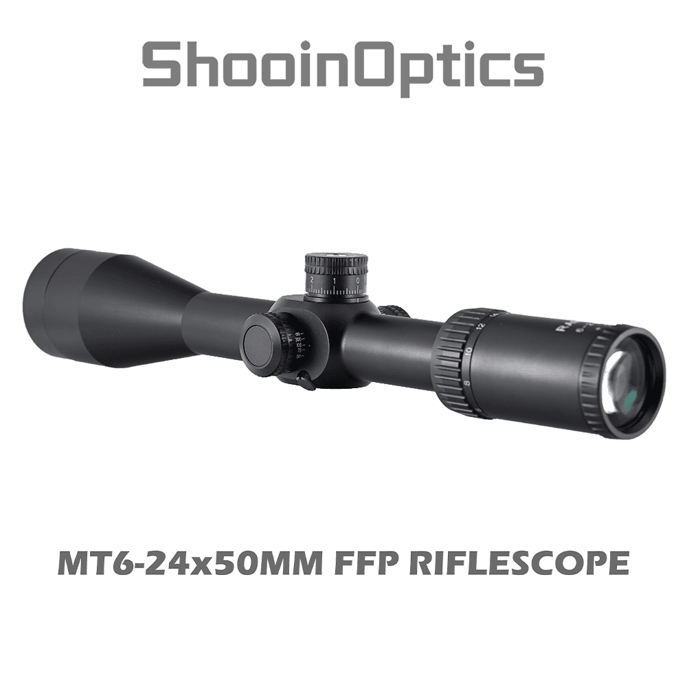 Shooin Optics 6-24x50 FFP Rifle Scope 30mm Tube 1/8 MOA - Shooin Optics