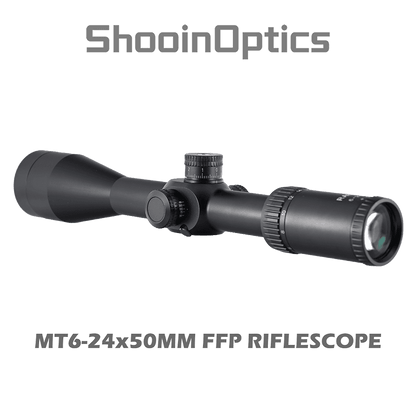 Shooin Optics 6-24x50 FFP Rifle Scope 30mm Tube 1/8 MOA - Shooin Optics