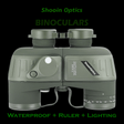 Shooin Optics 7X50 Professional Waterproof Marine Floating Binoculars Bak4 Prism Ranging Coordinate - Shooin Optics