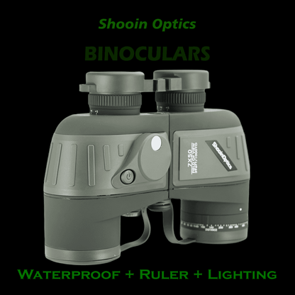 Shooin Optics 7X50 Professional Waterproof Marine Floating Binoculars Bak4 Prism Ranging Coordinate - Shooin Optics