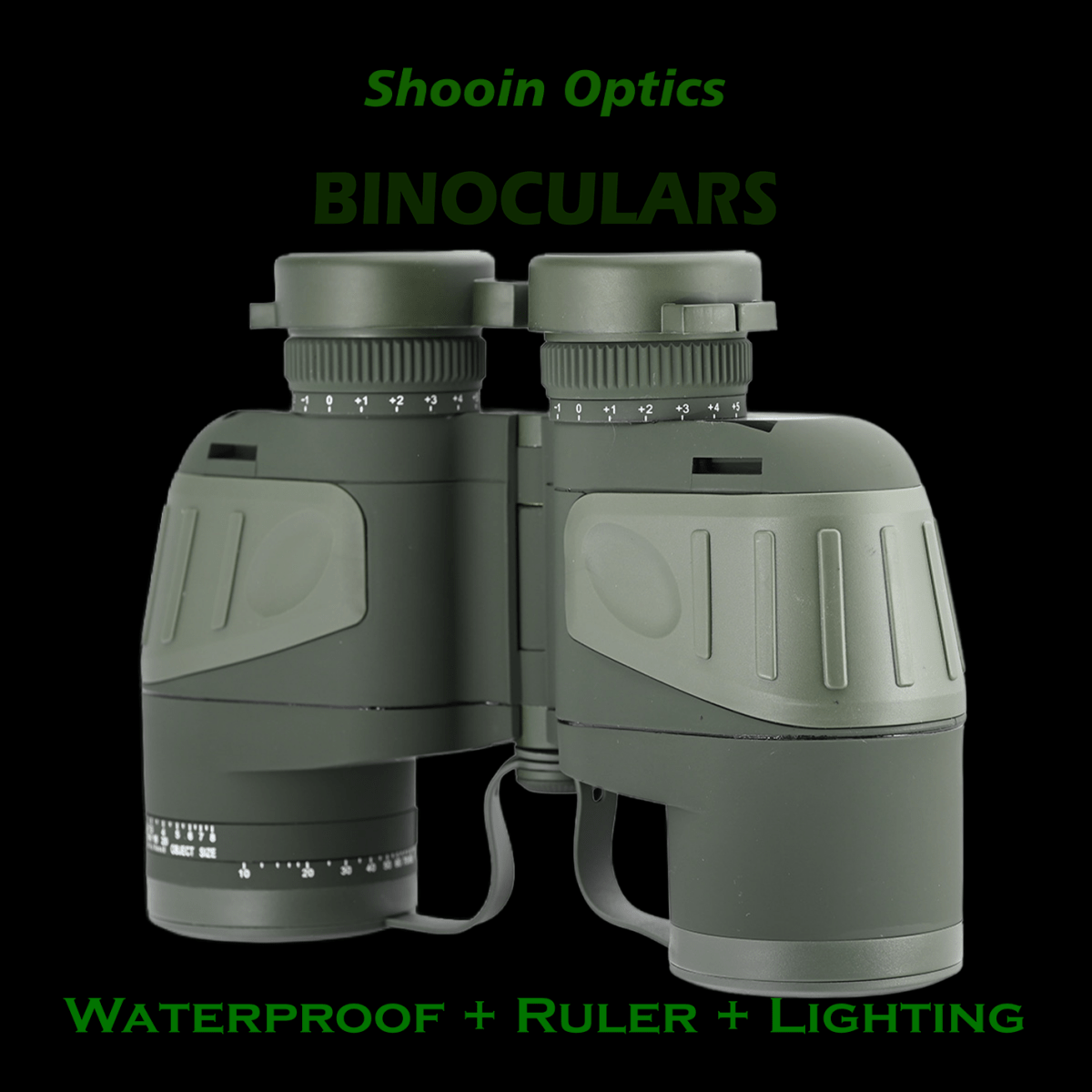 Shooin Optics 7X50 Professional Waterproof Marine Floating Binoculars Bak4 Prism Ranging Coordinate - Shooin Optics