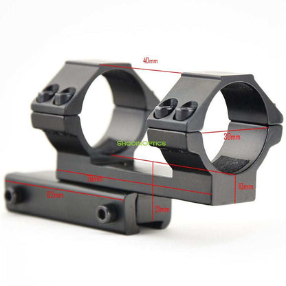 Rifle Scope 30mm Tube Ring Extended Cantilever Dovetail 11mm Mount - Shooin Optics
