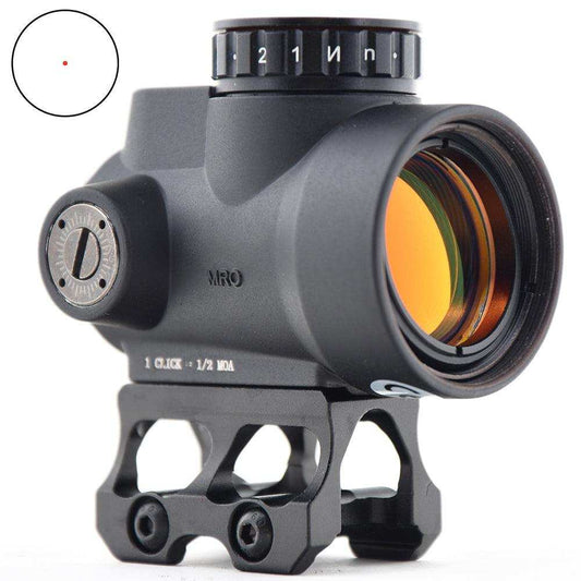 Tactical 1x 30mm Red Dot Sight 1x Reflex Collimator Optics Scope With High Low 20mm Mount Base Anti-Reflective Protective Lens Cover - Shooin Optics
