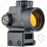 Tactical 1x 30mm Red Dot Sight 1x Reflex Collimator Optics Scope With High Low 20mm Mount Base Anti - Reflective Protective Lens Cover - Shooin Optics